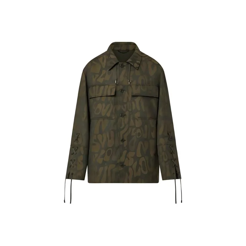 LOUIS VUITTON Pre Owned 2010s Logo print Overshirt-0