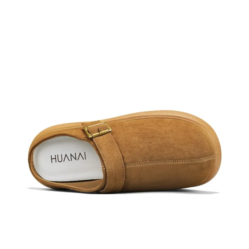HUANAI Quiet, Odor Resistant, Abrasion Resistant Closed Toe Slippers Men's-19