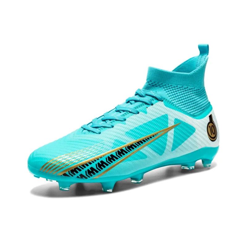 QIUTEXIONG Soft Ground Firm Ground Slip Resistant And Breathable Soccer Shoes Unisex-36