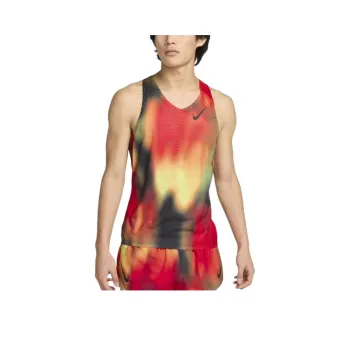 Nike AEROSWIFTDri FIT ADV Tank Tops Men's Light Lemon/Light Red/Black/Black