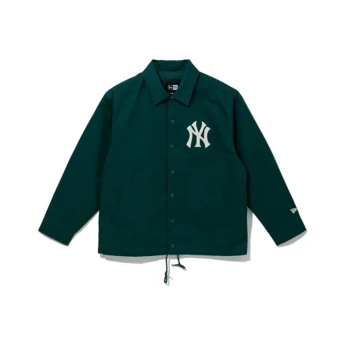 New Era X MLB SS23 New York Yankees Collared Jacket Dark Green