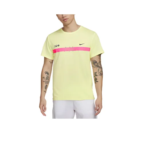 Nike Dri Fit Miler T Shirt Men's Yellow Green