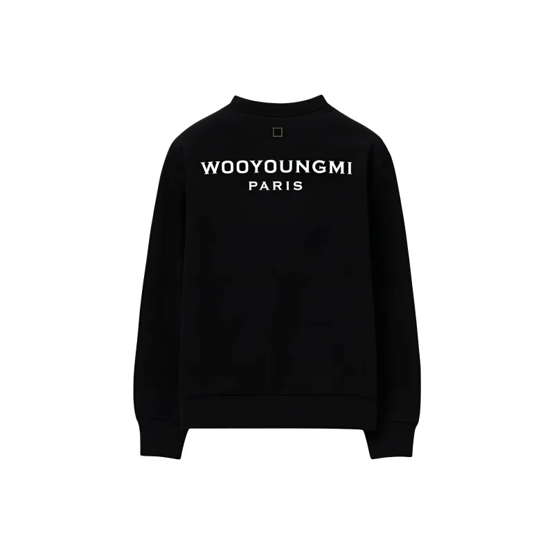 WOOYOUNGMI Sweatshirt Unisex Black-1