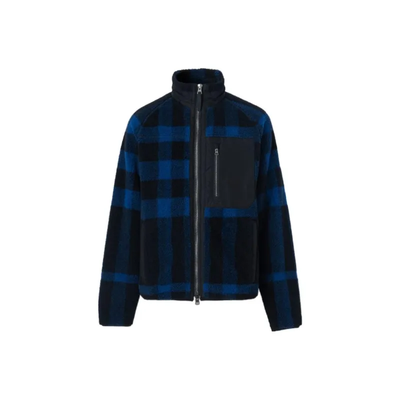 Burberry Exploded Check Fleece Funnel Neck Jacket-0