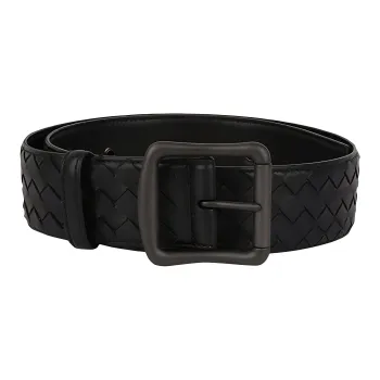 Bottega Veneta Leather Belts Men Black