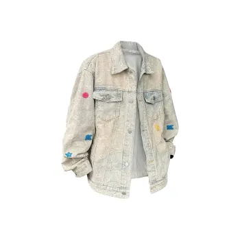 Magmode Denim Jacket Unisex Yellow Mud