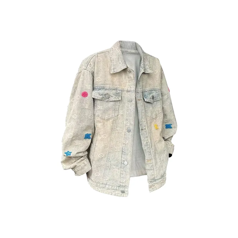 Magmode Denim Jacket Unisex Yellow Mud-0
