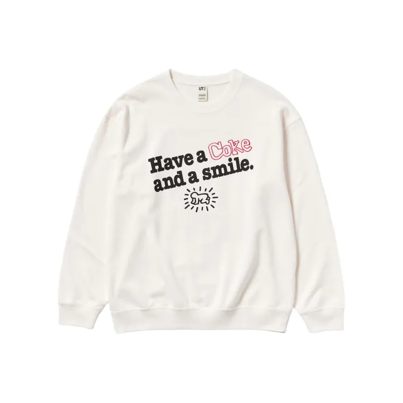 Coca cola X Keith Haring X UNIQLO Keith Haring X Coca Cola Collaboration Sweatshirts Unisex White-0