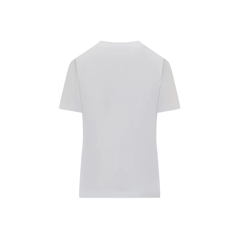 MSGM Drop Shoulder Sleeve T Shirt Women's White-1