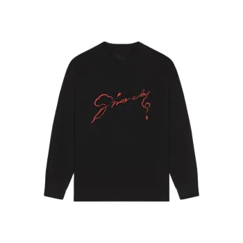 Givenchy Logo Printed Long Sleeved T Shirt