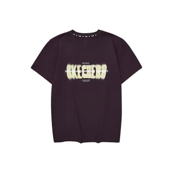 Skechers T Shirt Unisex Plum Purple Red