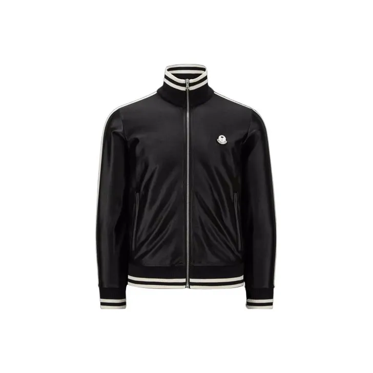 Moncler X Palm Angels Shiny Zip Up Sweatshirt-0