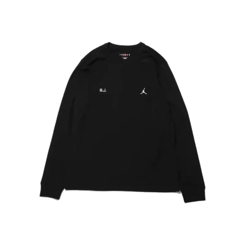 JORDAN Long-sleeve 'BLACK' T-shirt-0