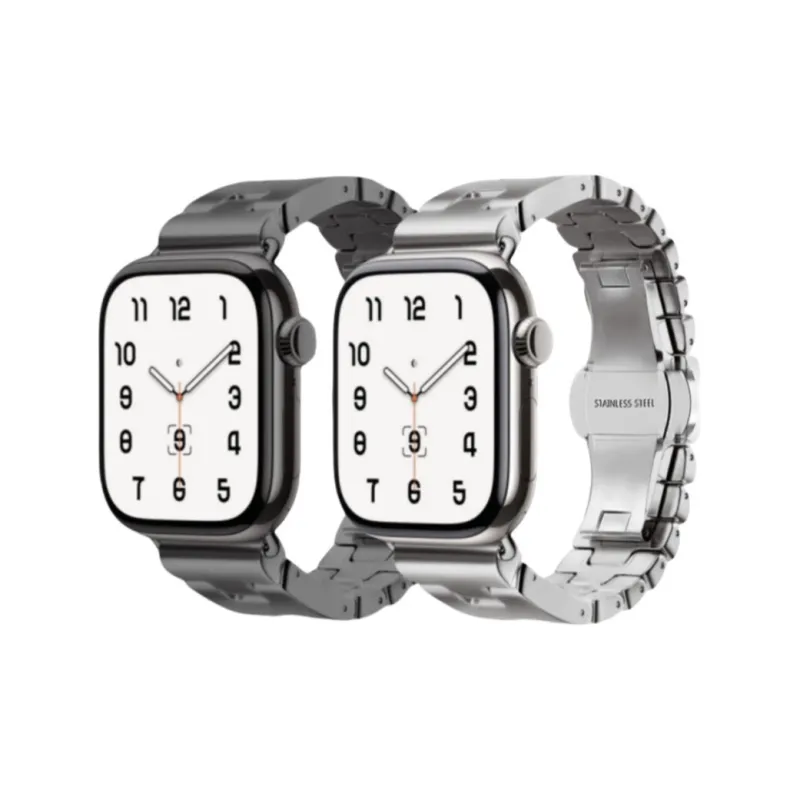 IBOANN Watch Band Apple Compatibility 49mm Stainless Steel Material-4