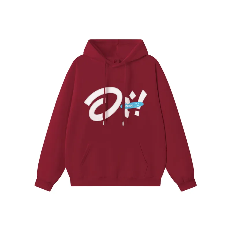 Qnxeey Sweatshirt Unisex Burgundy-0