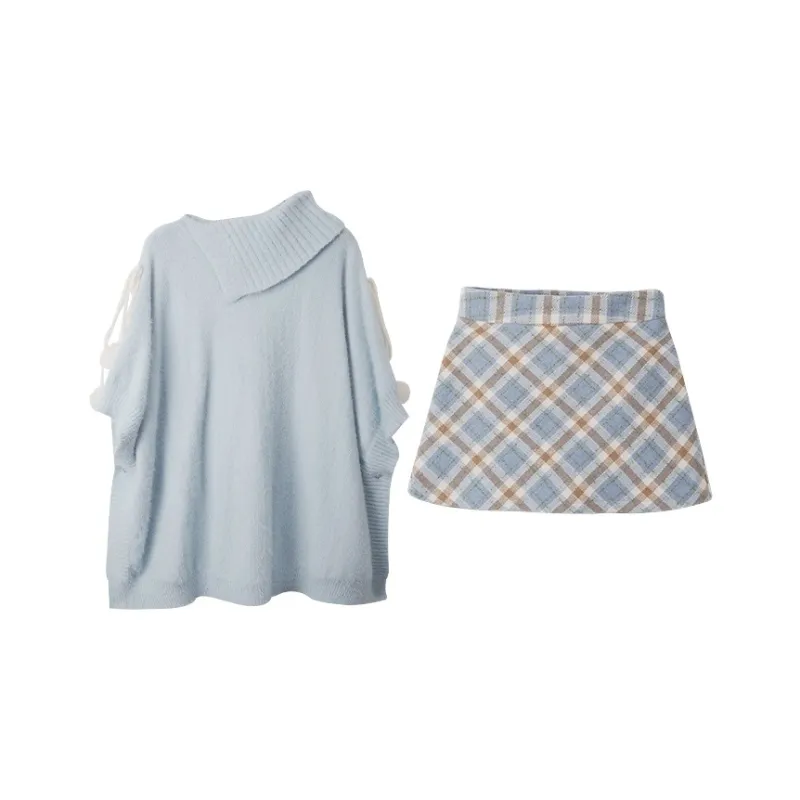 Mu Xiao Xin Two Piece Skirt Sets Women's-8