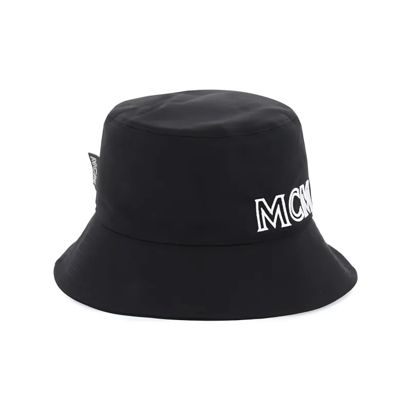 MCM Cotton Bucket Hats Unisex Black-1