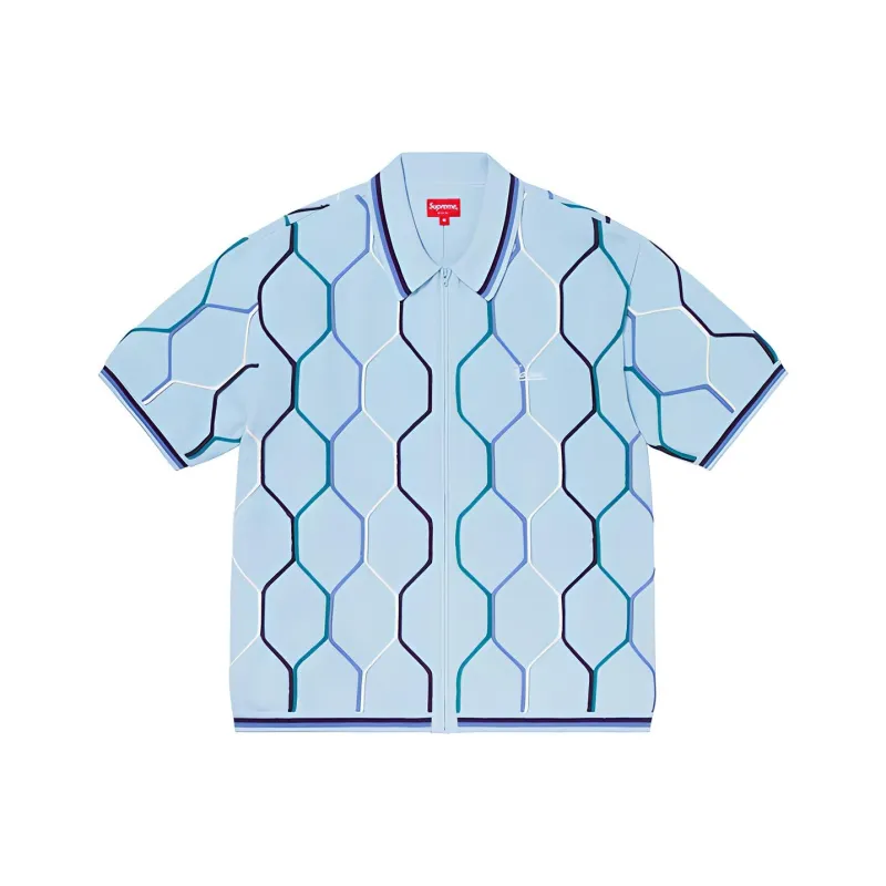 Supreme Hex Zip Up Polo-3