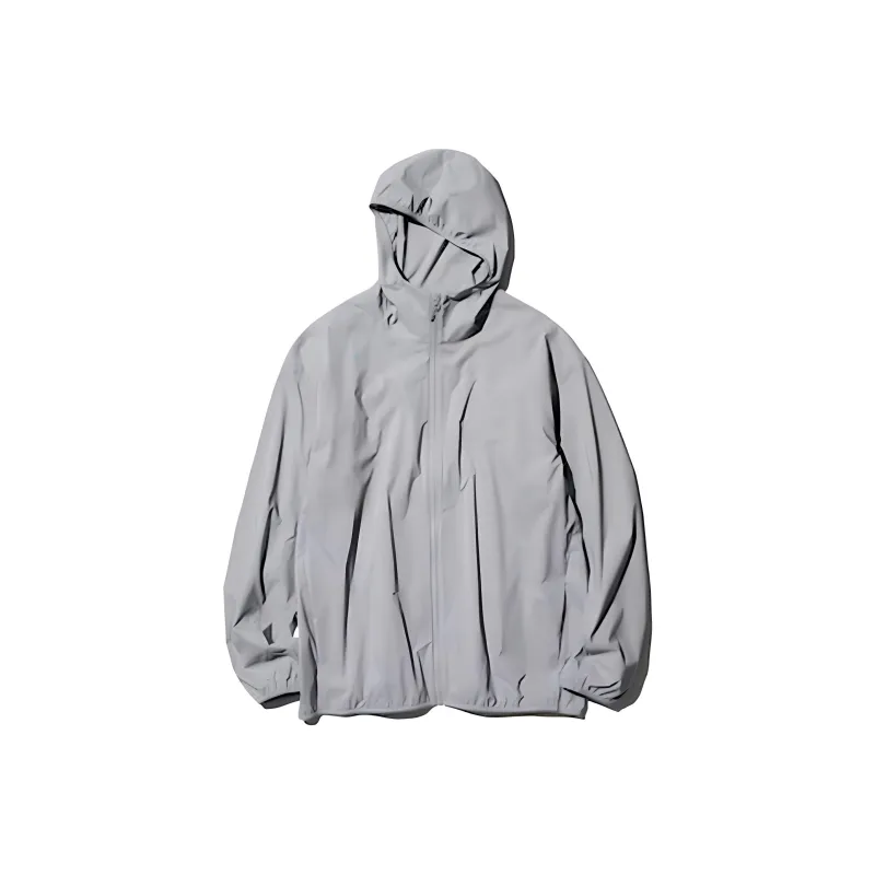 UNIQLO UV Protection Water-Resistant Sun Protection Clothing Men's Gray-0