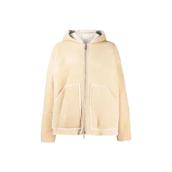 DSQUARED 2 Shearling Long Sleeved Hooded Jacket
