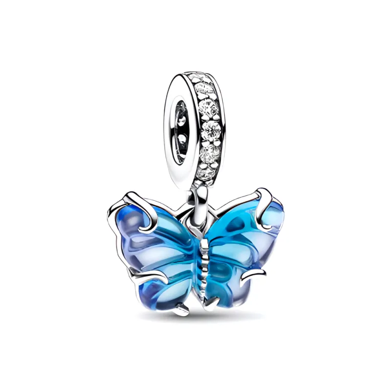 Pandora 925 Sterling Silver Pendants Women's Blue-1