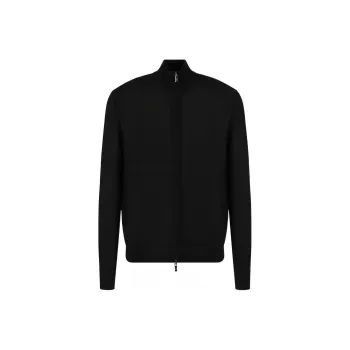 EMPORIO ARMANI Virgin wool Full zip Cardigan
