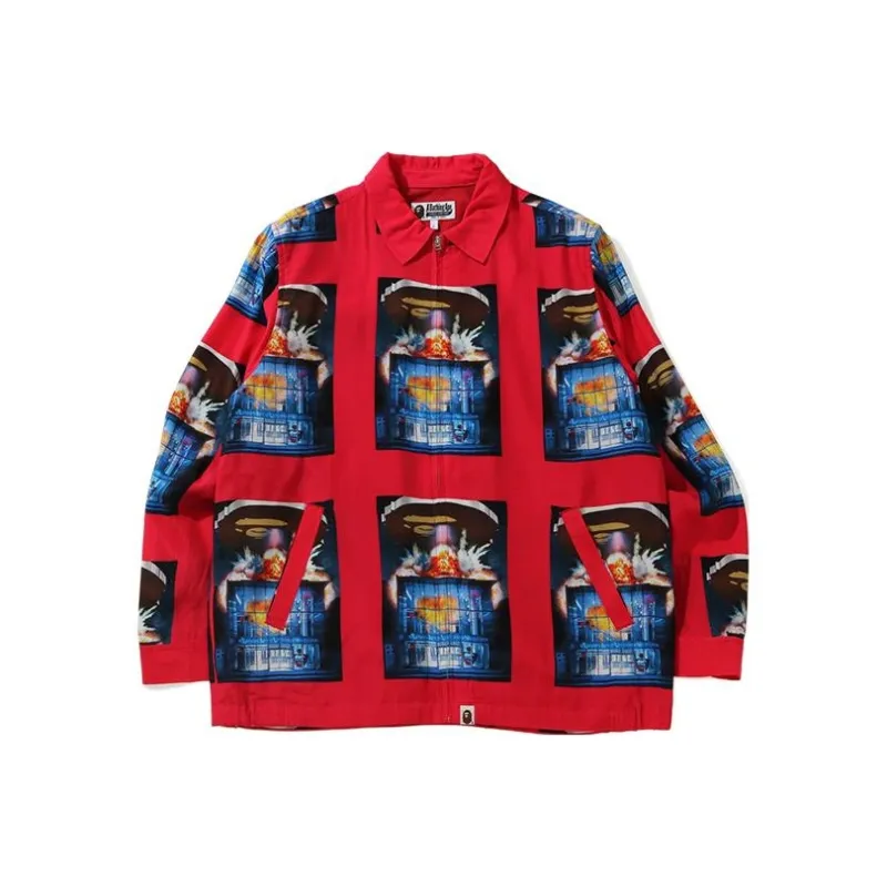 A BATHING APE Invasion Rayon Jacket-1