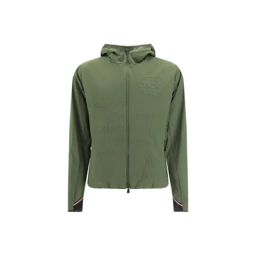 Moncler Grenoble Zip Up Long Sleeved Down Jacket