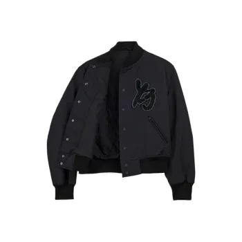Y 3 Long sleeve Logo patch Bomber Jacket