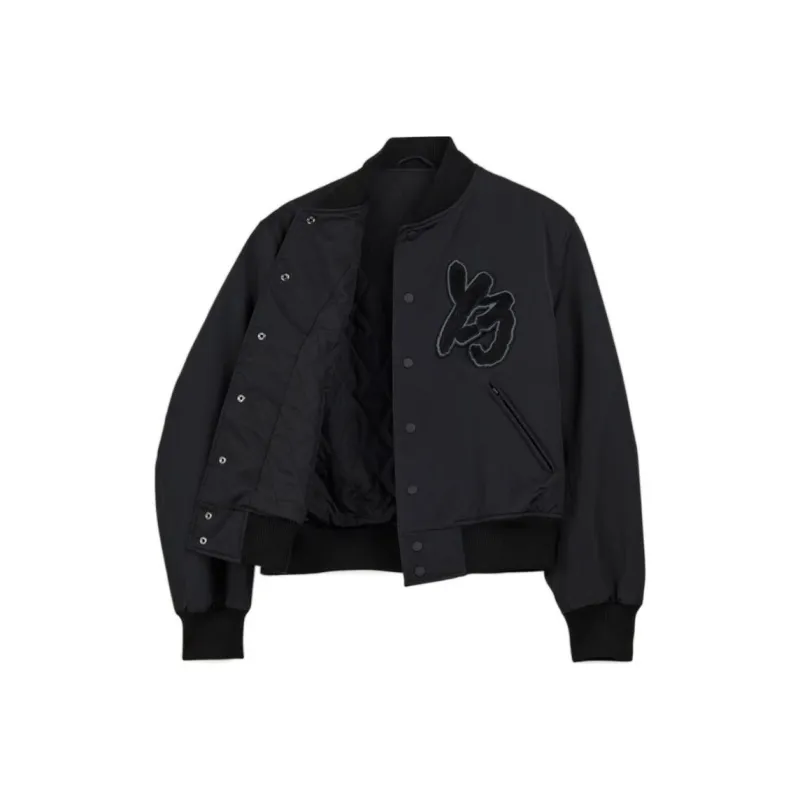 Y-3 Long-sleeve Logo-patch Bomber Jacket-0