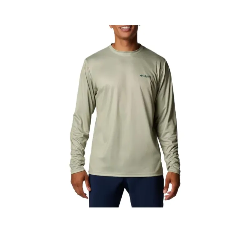 Columbia PFG Terminal Tackle Fish Flag Sweatshirt Men's Cyan-0