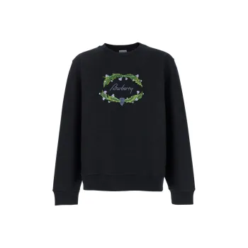 Burberry Logo Embroidered Crewneck Sweatshirt