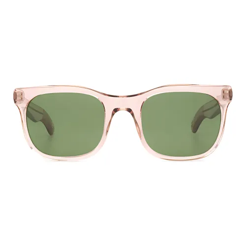 MOSCOT Acetate Metal Irregular Shape Sunglasses Women's Pink