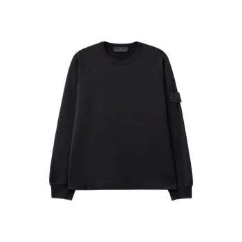 STONE ISLAND Ghost Logo Patch Crewneck Sweatshirt