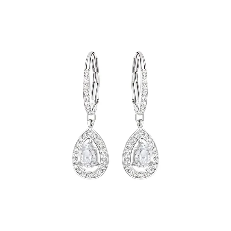 Swarovski Attract Earrings Women's White Gold-0