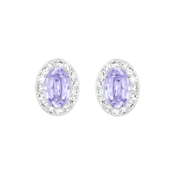Swarovski Christie Earrings Women's Light Purple