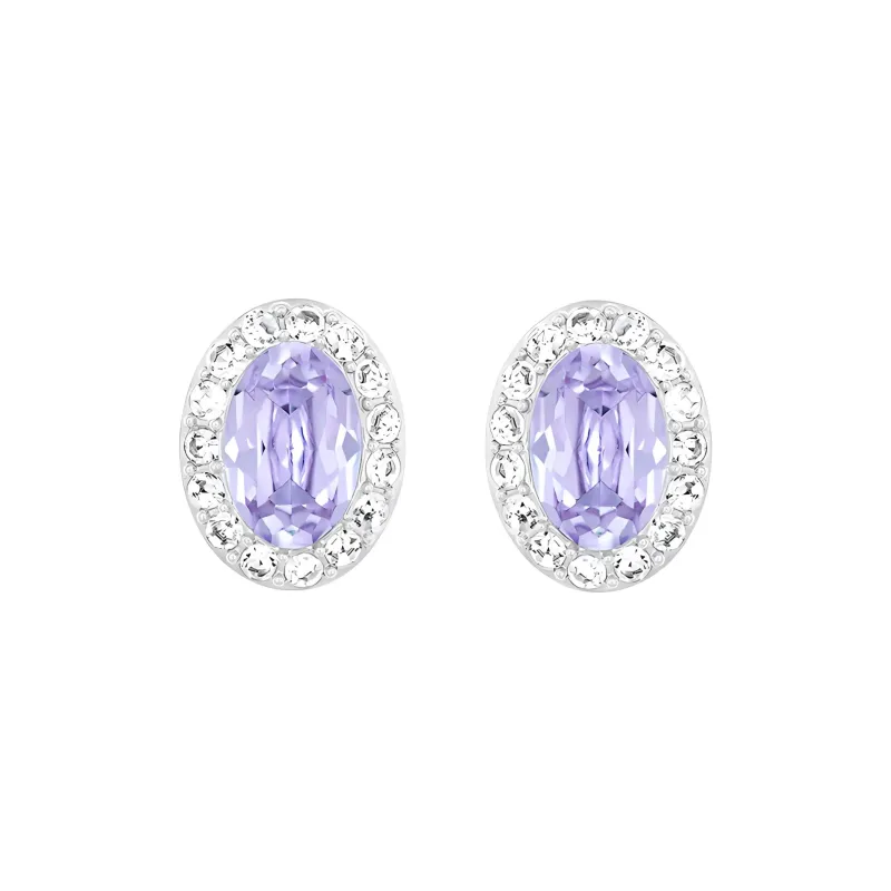 Swarovski Christie Earrings Women's Light Purple-0