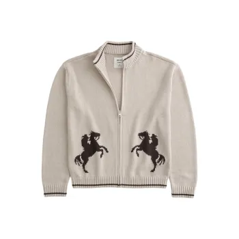 Hollister Knitwear Men's White Gray