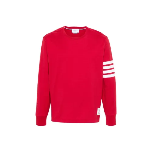 THOM BROWNE 4 Bar Stripe Cotton T shirt