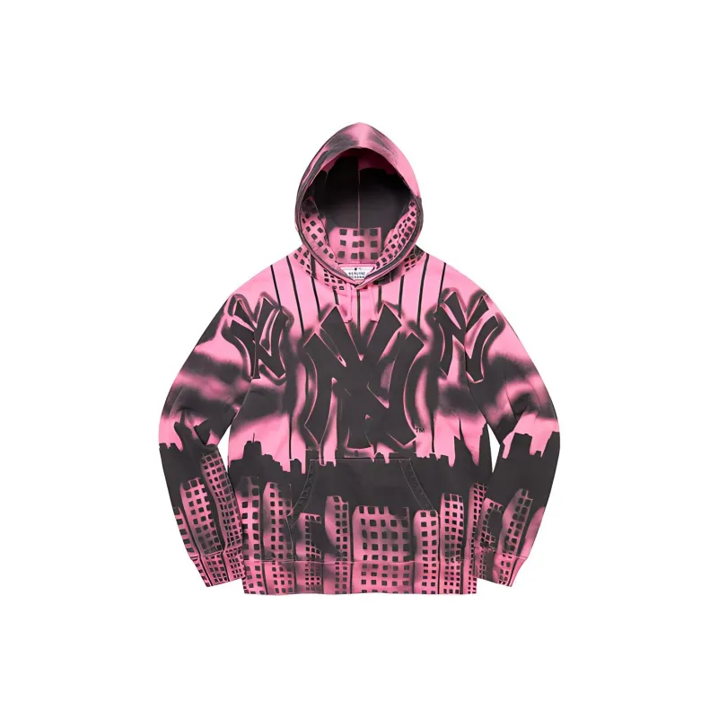 Supreme X New York Yankees Airbrush Hooded Sweatshirt-2
