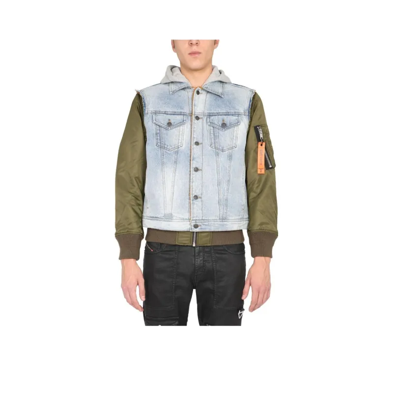 DIESEL Jackets Men Green-0