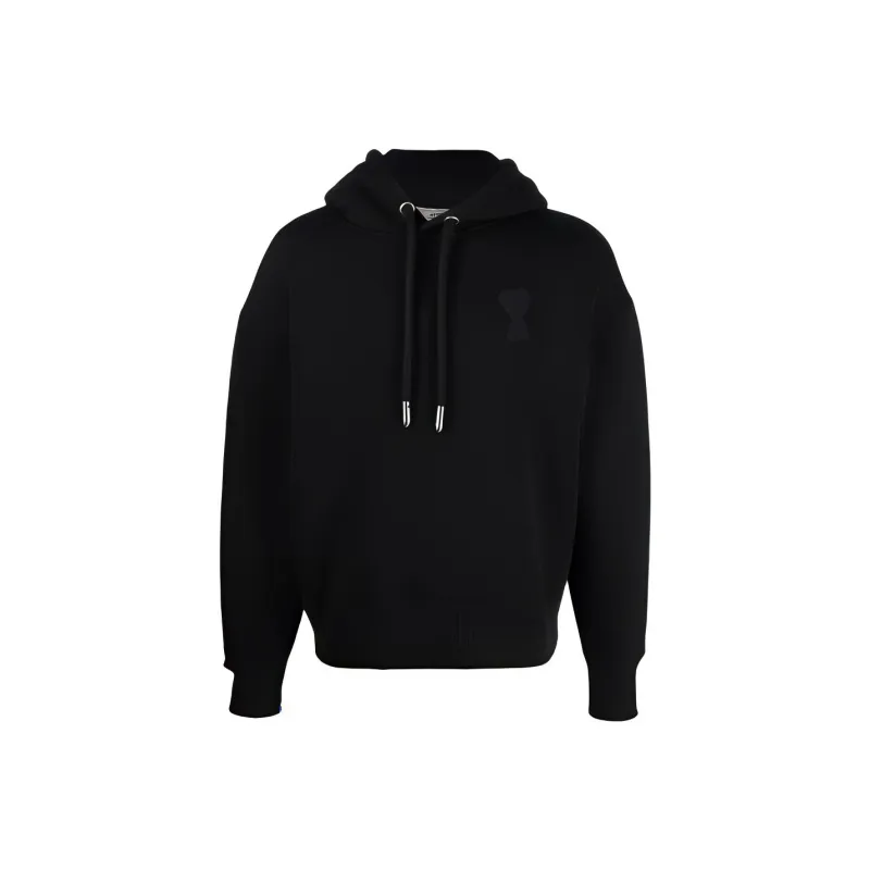 Ami Paris Ami De Coeur Tonal Hoodie-0