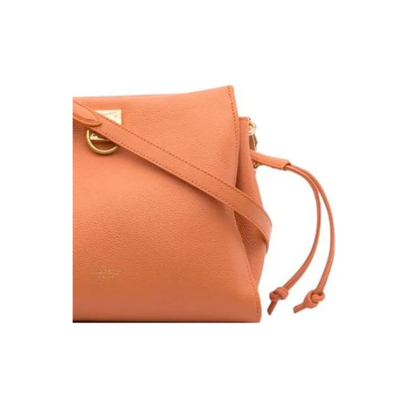 Mulberry Leather Crossbody Bag Shoulder Bag Women's Orange-3