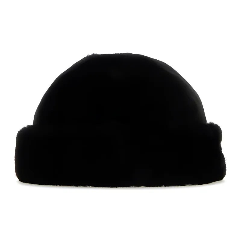 PRADA Triangle Logo-Appliqué Turn-Up Brim Beanie-2