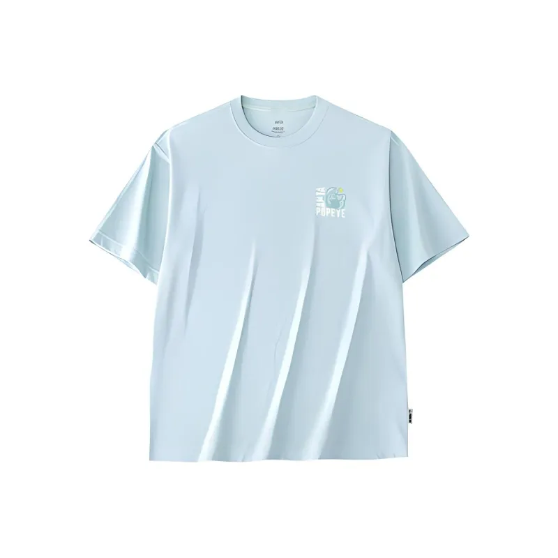 Anta x POPEYE T-Shirt Men's Crystal Luminous Blue-1