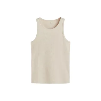 H&M Tank Tops Men's Light Beige
