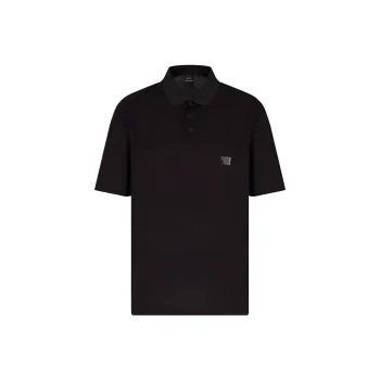 ARMANI EXCHANGEAE SS25 Polo Shirt Men's Black