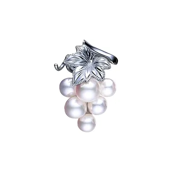 MIKIMOTO Pearl Brooches Unisex Silver