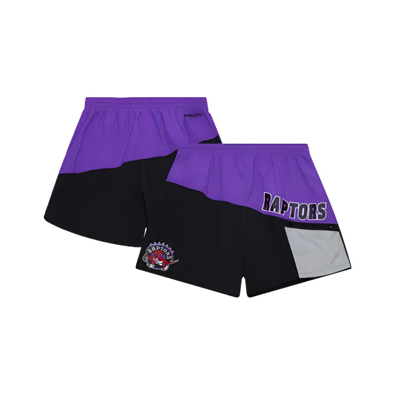 NBA Toronto Raptors Sports Shorts Men's Black Purple-2