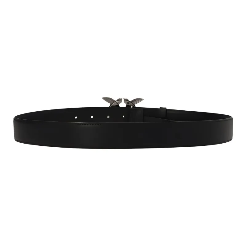 PINKO Love Berry Logo Plaque Buckle Belt-2